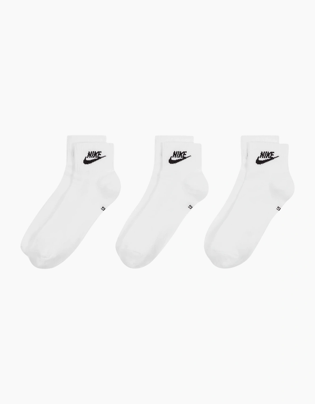 Nike DX5074 Mens Ankle Socks Essential Low Cut Socks 3 Pack