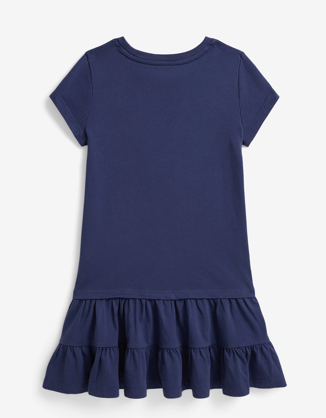 Ralph Lauren Girls Polo Bear Jersey Dress in Blue