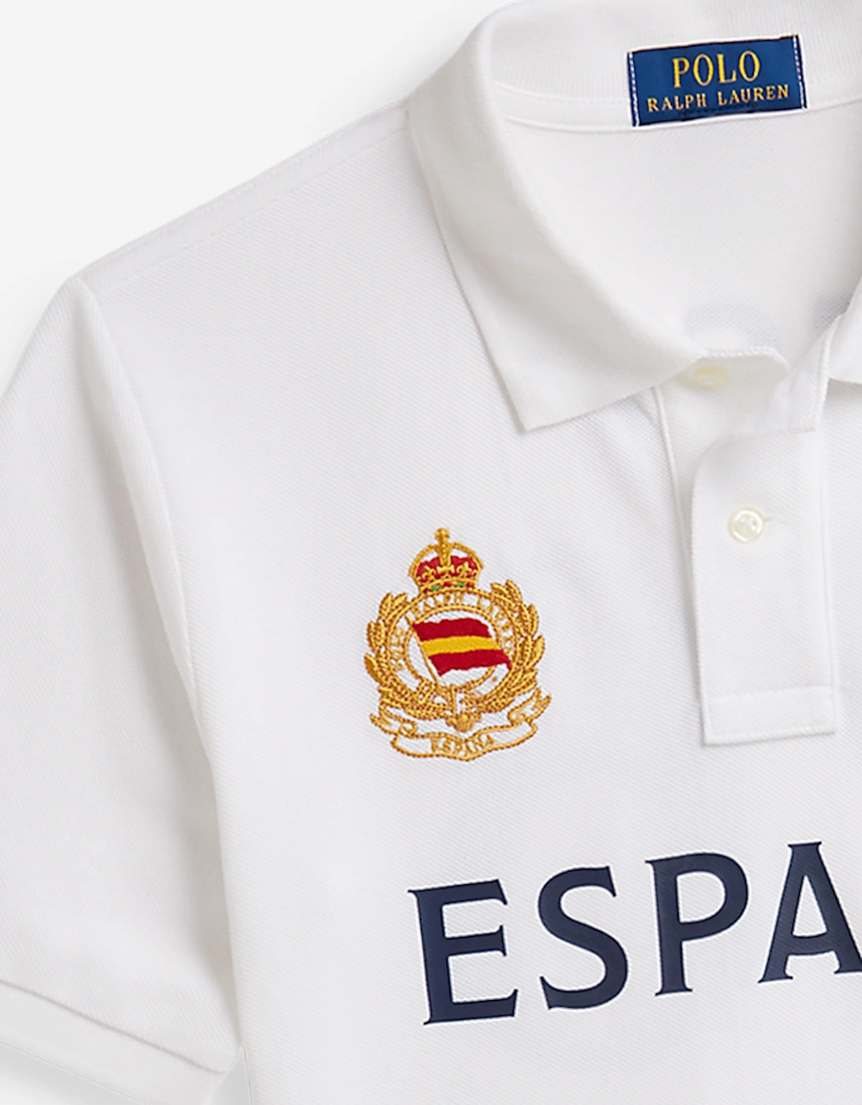 Ralph Lauren Boys España Polo Shirt in White