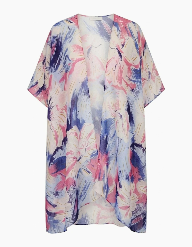 Blue Iris Print Kaftan