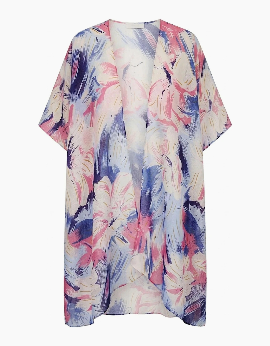 Blue Iris Print Kaftan