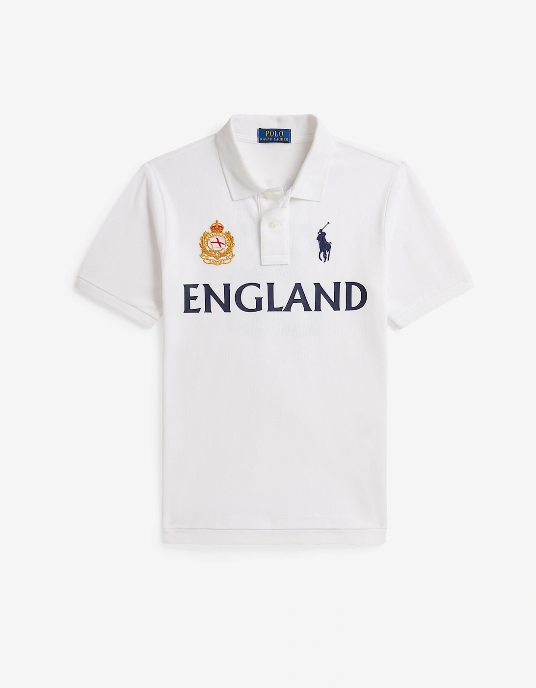 Ralph Lauren Boys England Polo Shirt in White