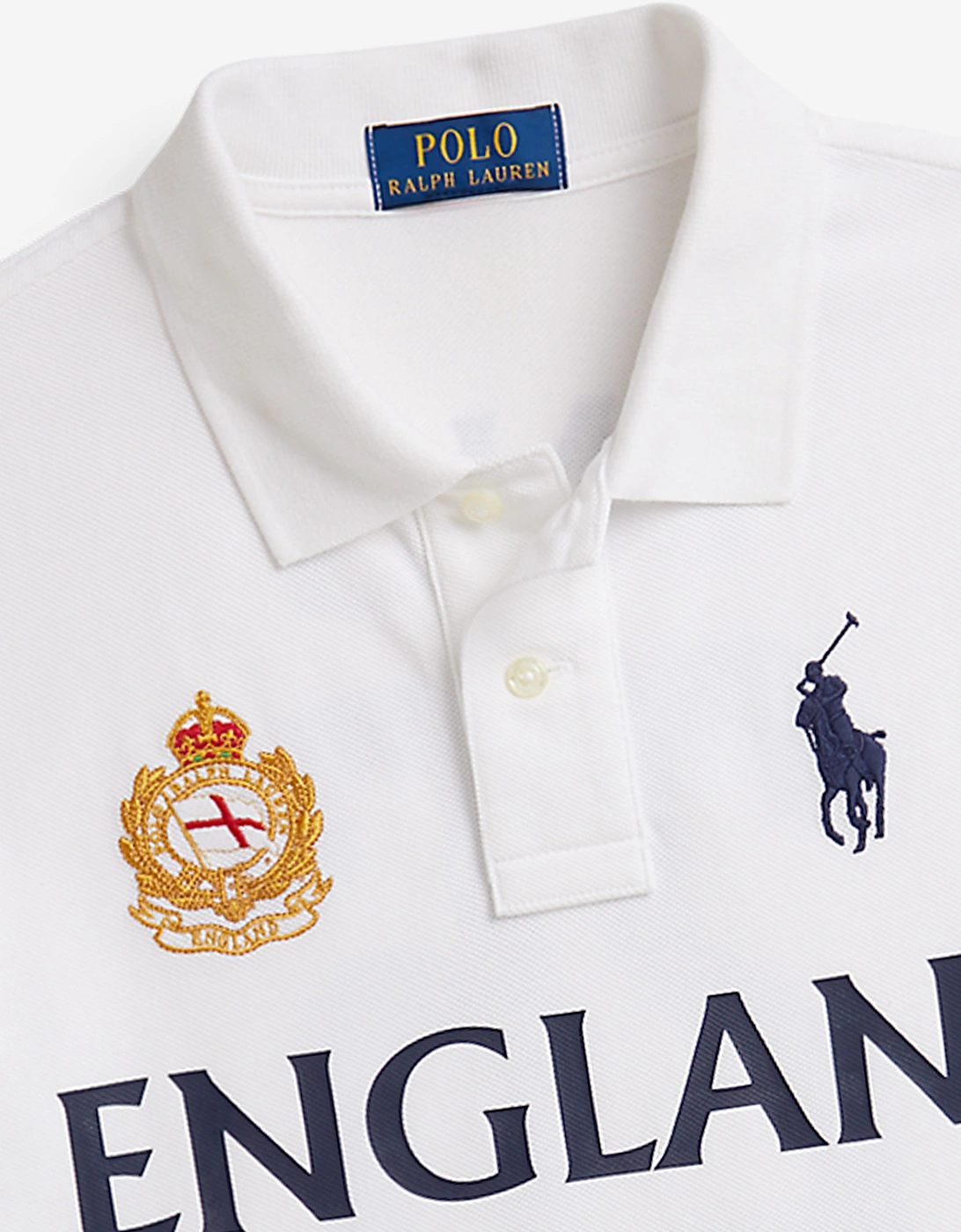Ralph Lauren Boys England Polo Shirt in White