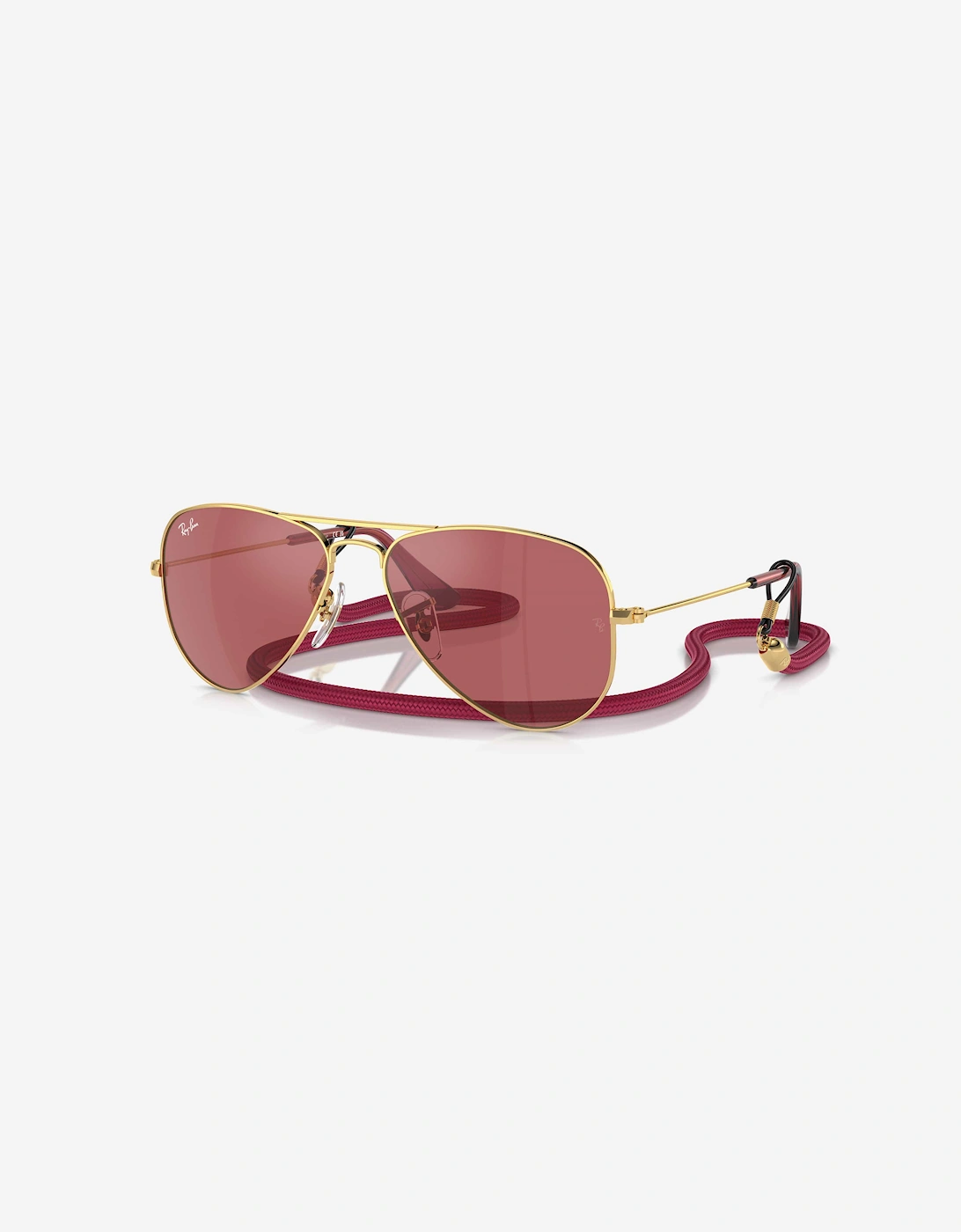 Ray-Ban Kids Aviator Sunglasses in Gold, 7 of 6