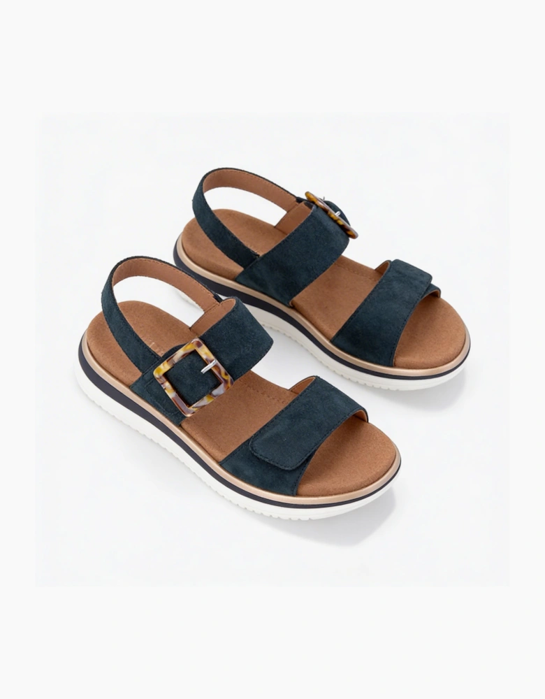 Remonte D1J62 Womens Ankle Strap Sandals Blue
