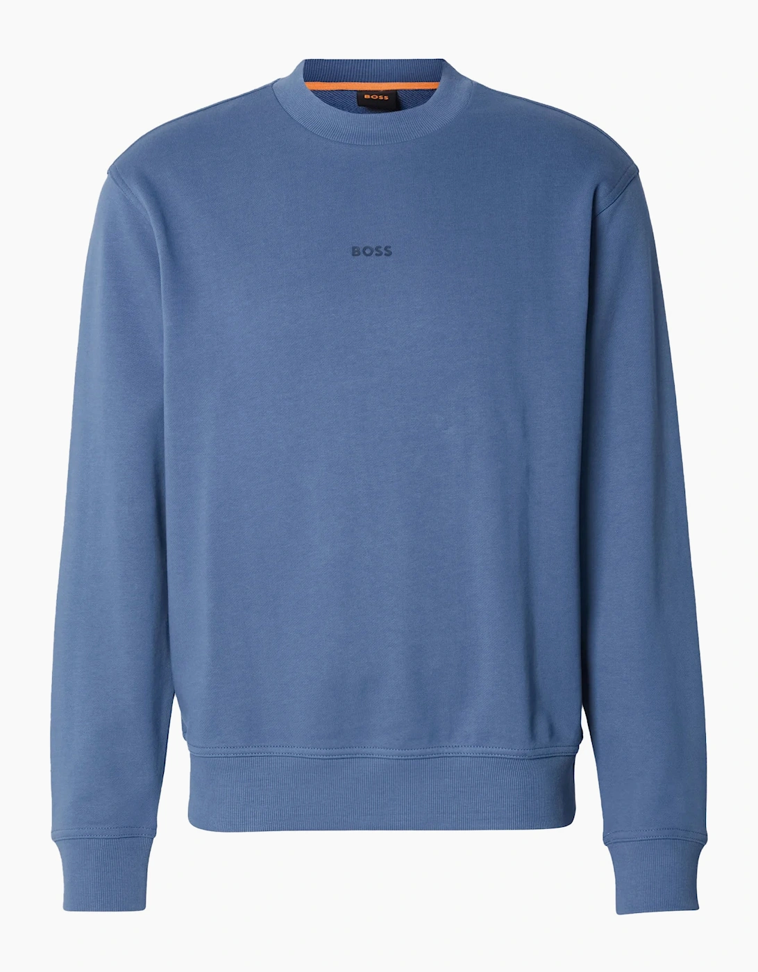 BOSS Relaxed Fit WeSmallcrew Sweatshirt Open Blue, 3 of 2