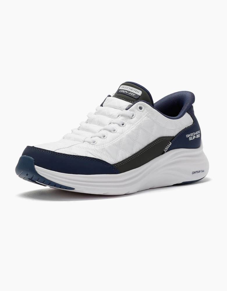 Skechers Slip-Ins Contour Foam Cozy Fit Women's White/Navy Trainers