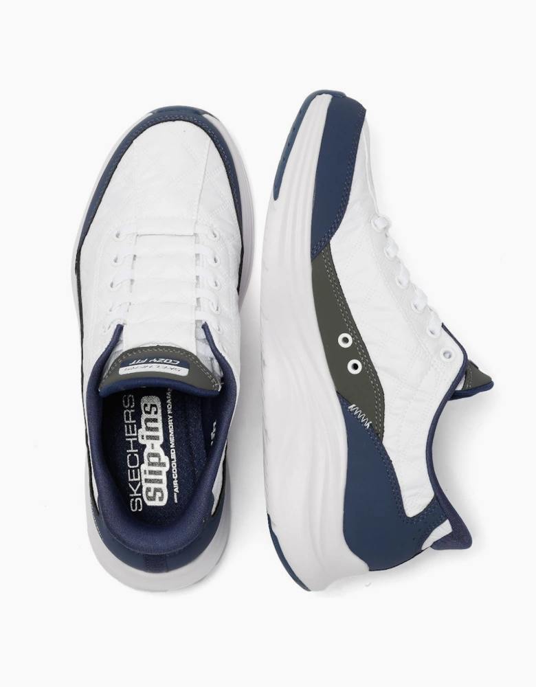 Skechers Slip-Ins Contour Foam Cozy Fit Women's White/Navy Trainers