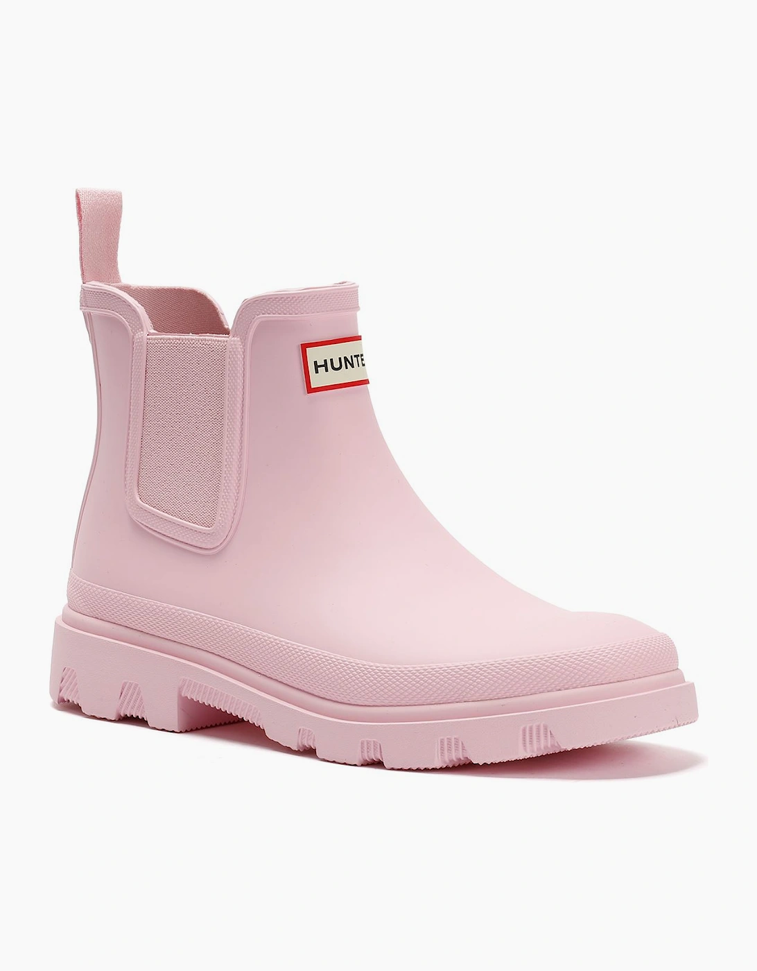 Hunter Downpour Chelsea Rubber Women's Parfait Pink Wellington Boots