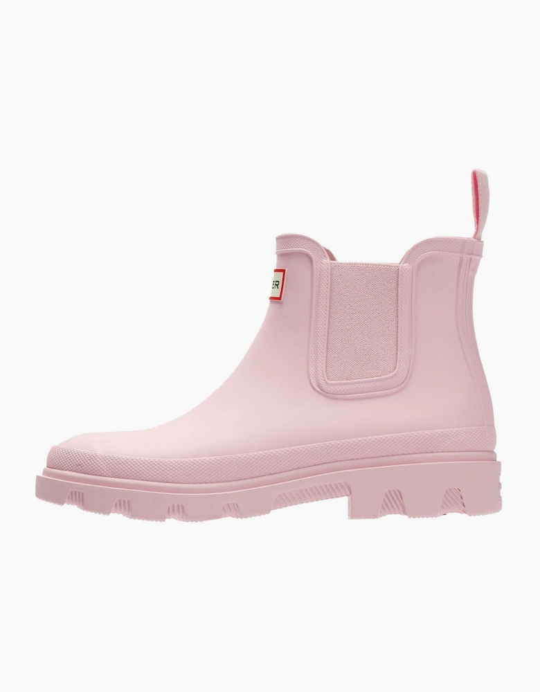 Hunter Downpour Chelsea Rubber Women's Parfait Pink Wellington Boots