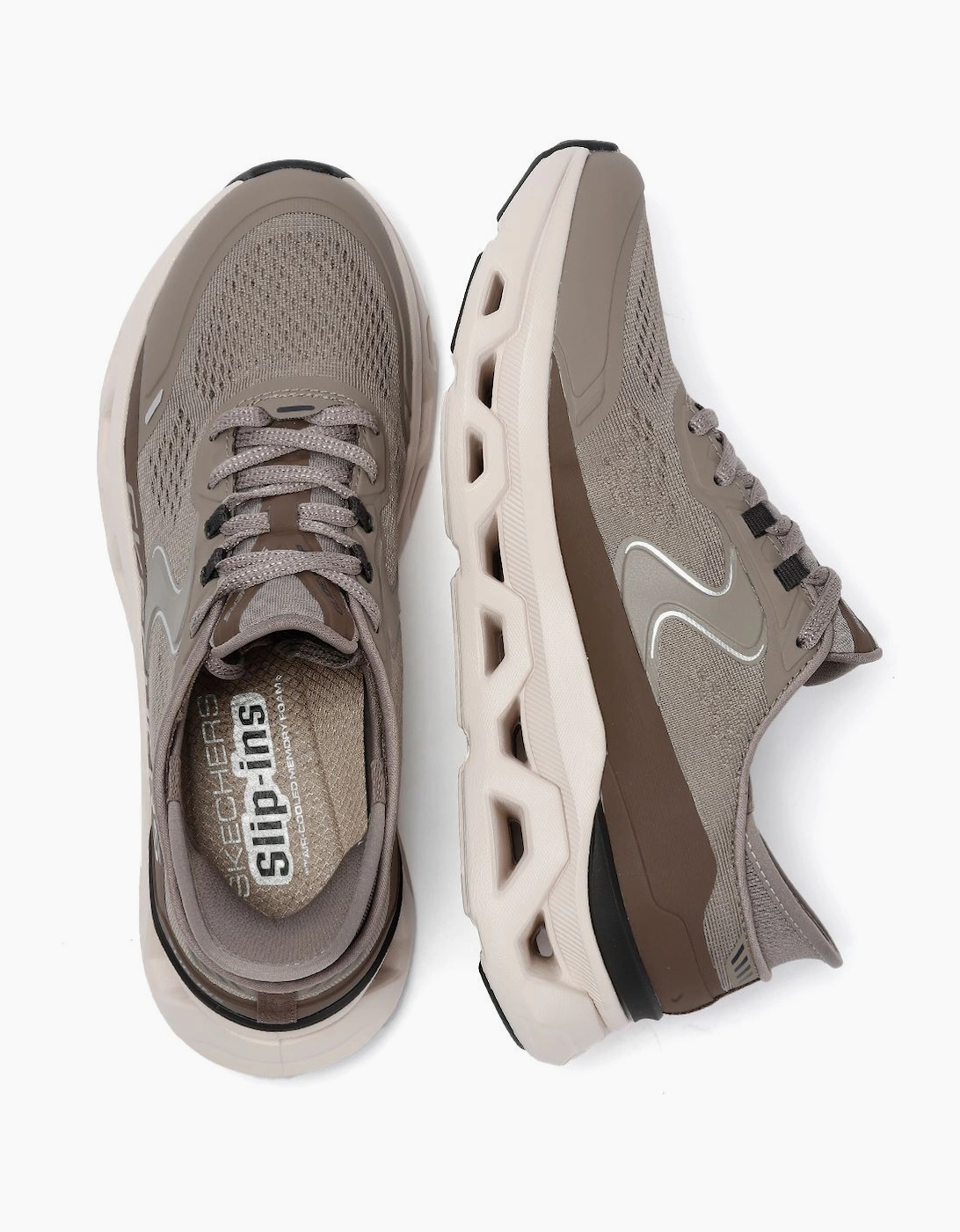 Skechers Slip-Ins Glide Step Altus Mesh Women's Khaki Trainers