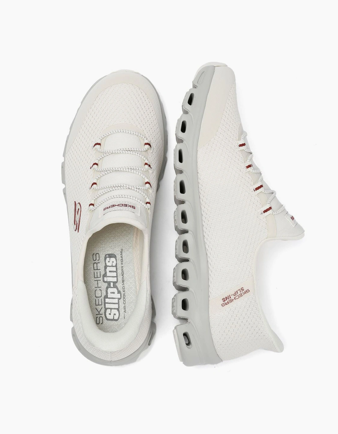 Skechers Slip-Ins Glide Step Vibey Mesh Women's White Trainers
