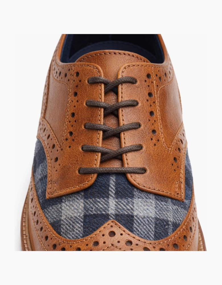 Roamers M034 Mens Brogue Shoes Tan