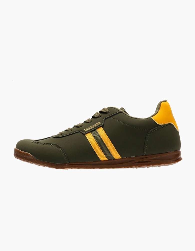 Lambretta Tackle Men's Khaki/Gold Trainers