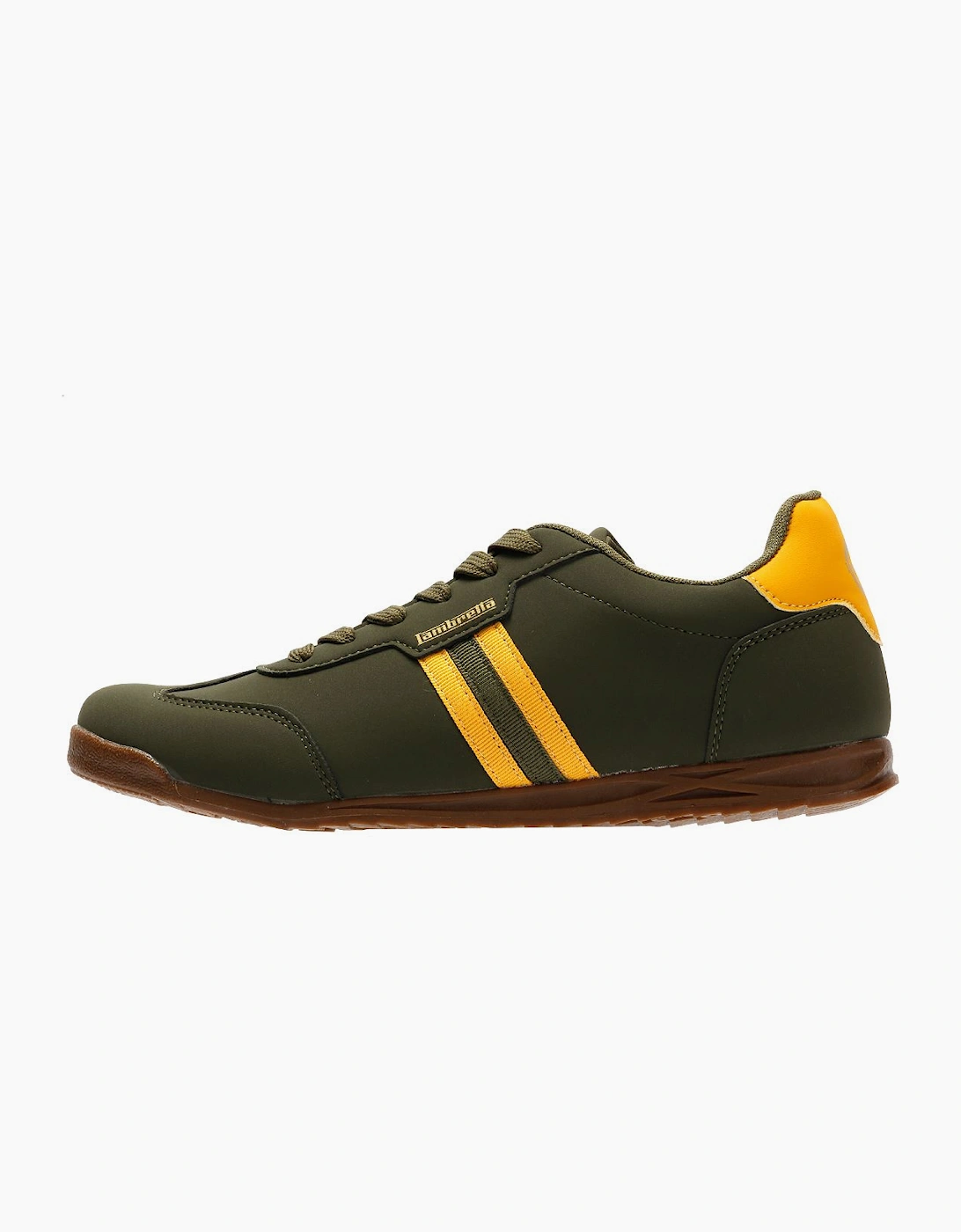 Lambretta Tackle Men's Khaki/Gold Trainers