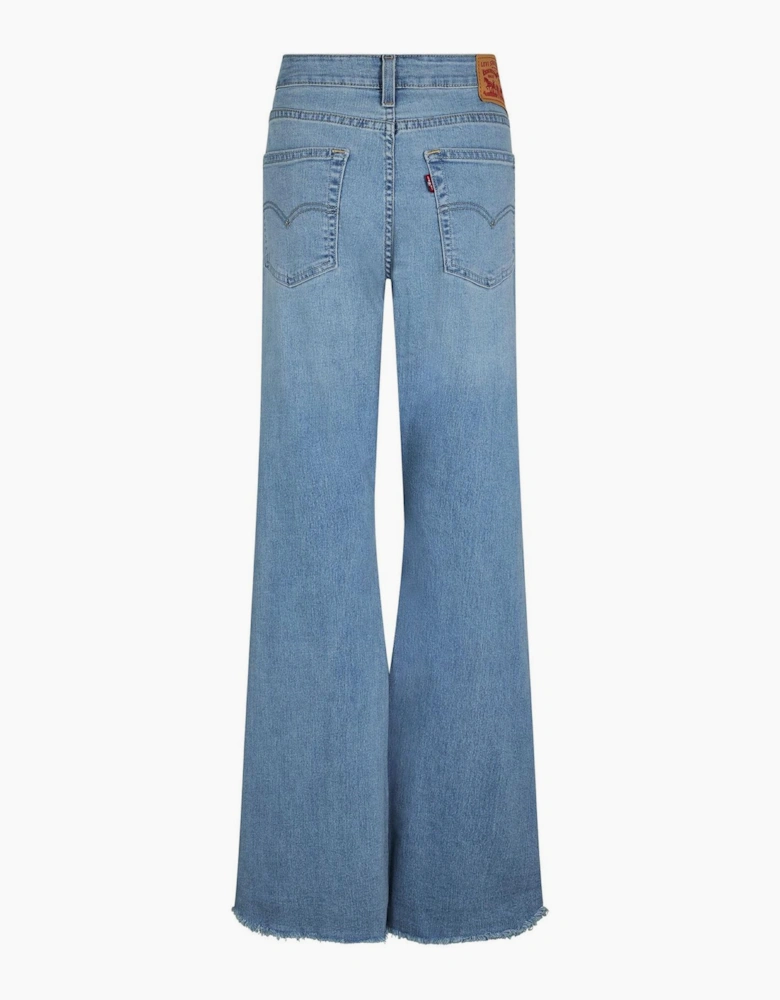 High Rise Flared Five Pocket Jeans