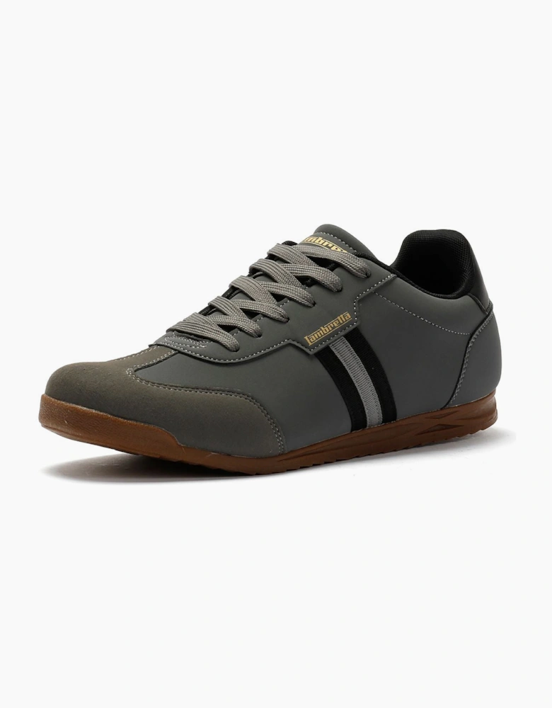 Lambretta Tackle Men's Charcoal/Black Trainers