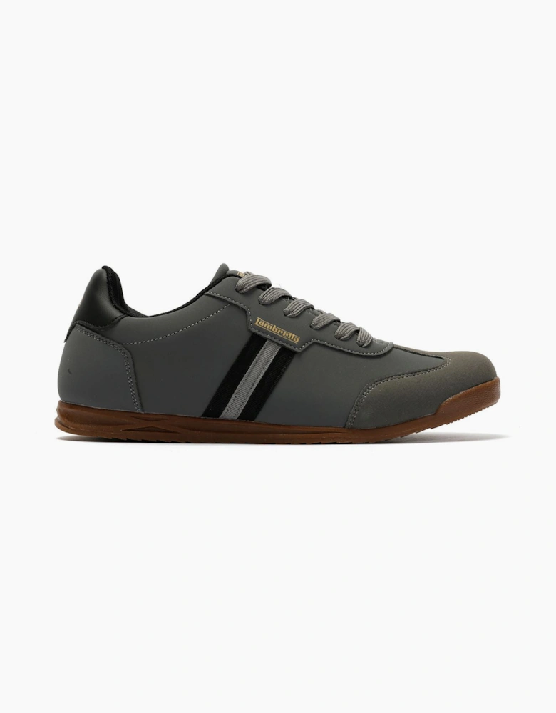 Lambretta Tackle Men's Charcoal/Black Trainers