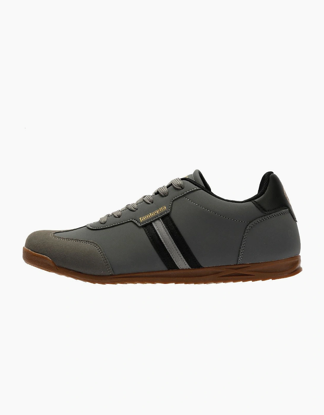 Lambretta Tackle Men's Charcoal/Black Trainers