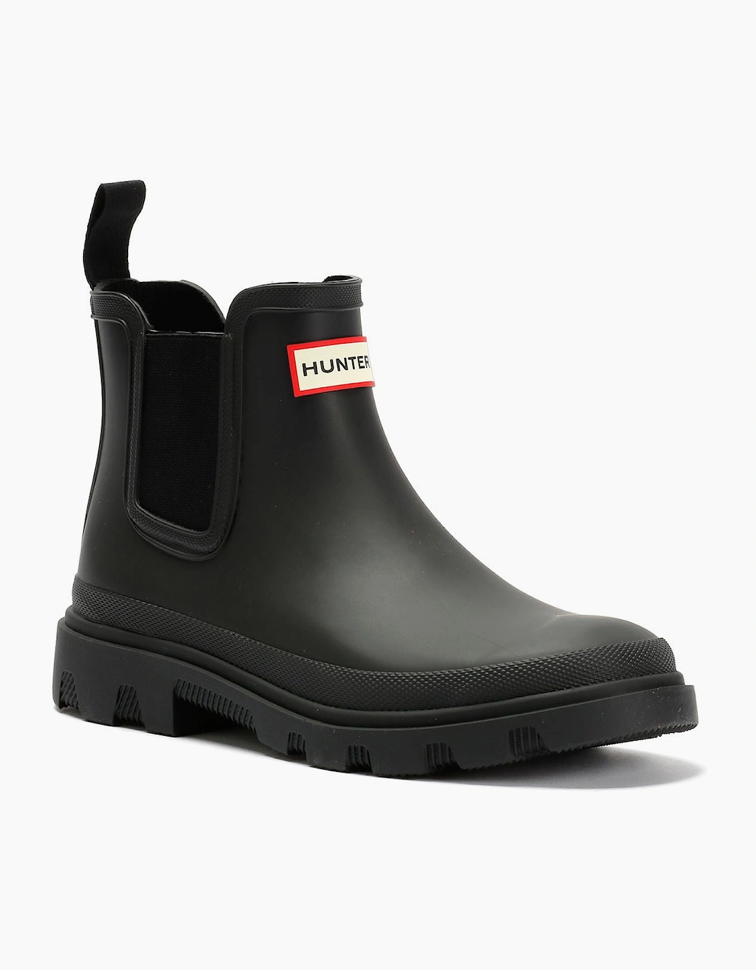 Hunter Downpour Chelsea Rubber Women's Black Wellington Boots