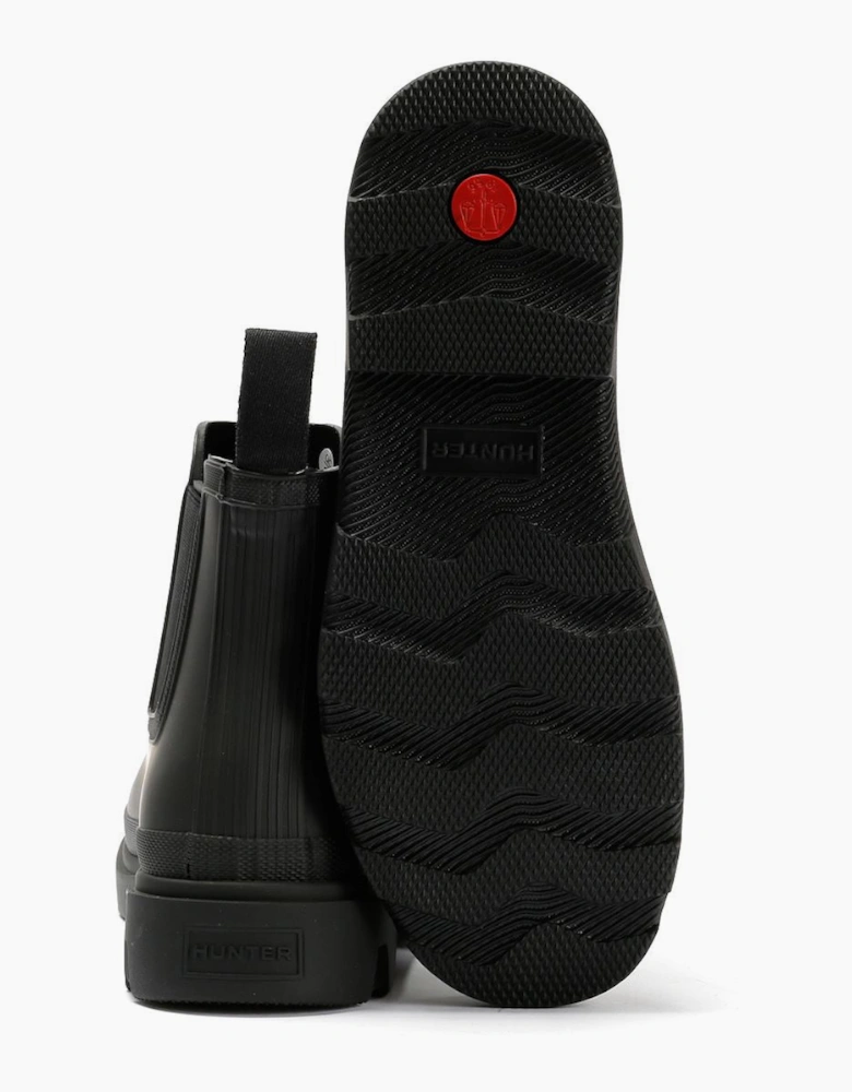 Hunter Downpour Chelsea Rubber Women's Black Wellington Boots