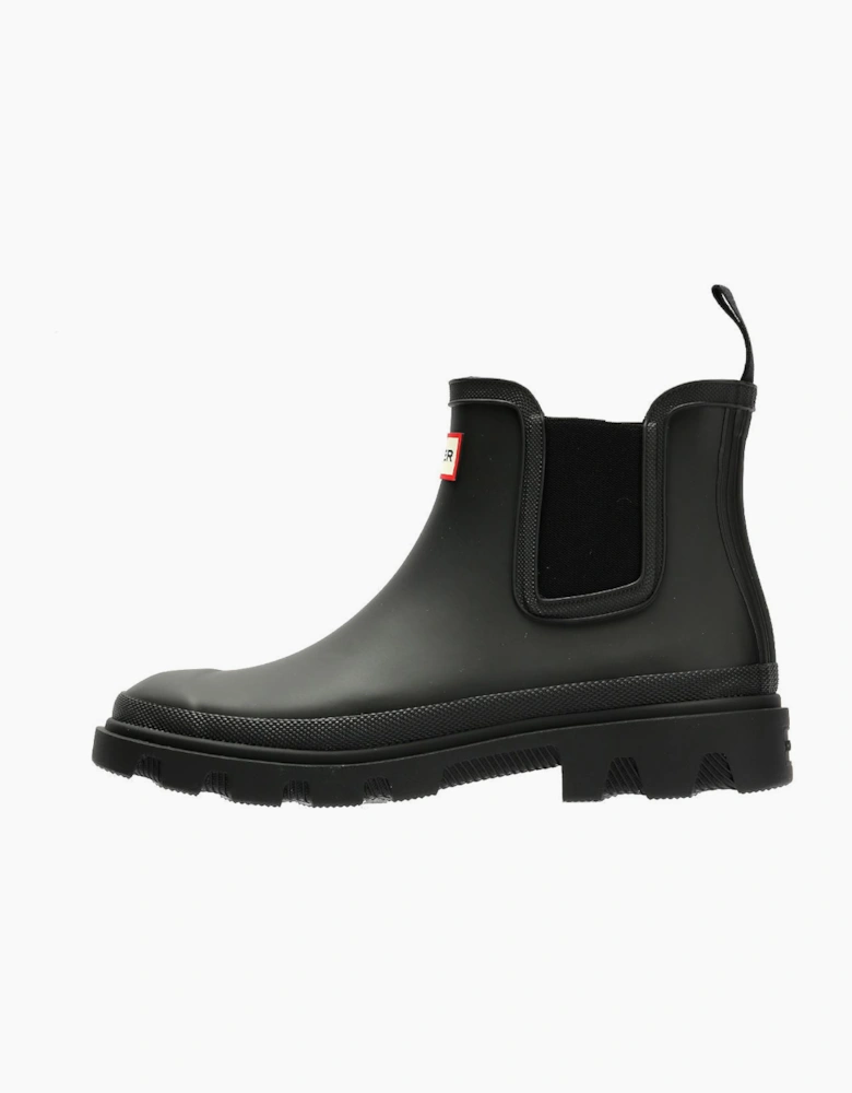 Hunter Downpour Chelsea Rubber Women's Black Wellington Boots
