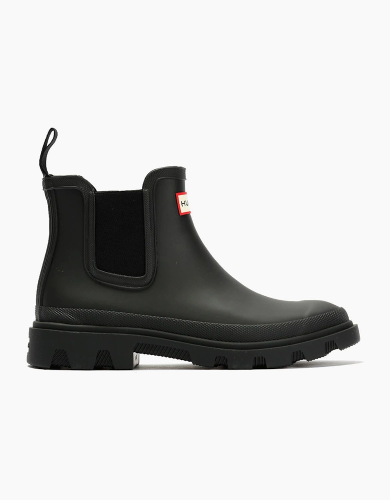 Hunter Downpour Chelsea Rubber Women's Black Wellington Boots