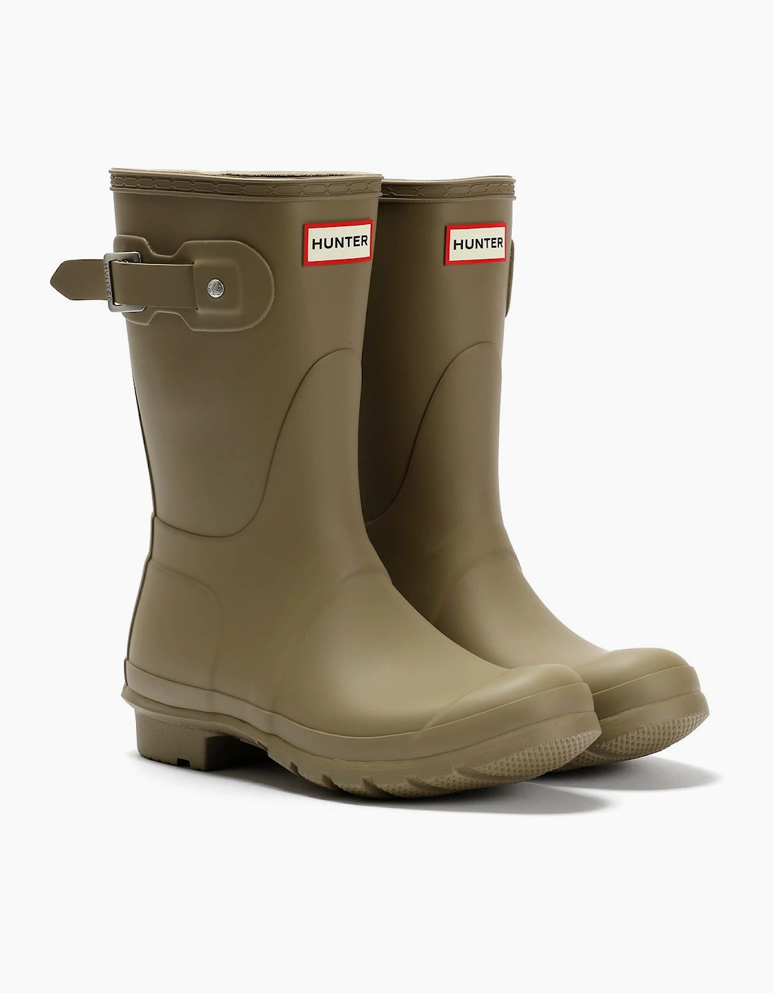 Hunter Women's Brown Original Short Rubber Kettle Wellington Boots - Size 7