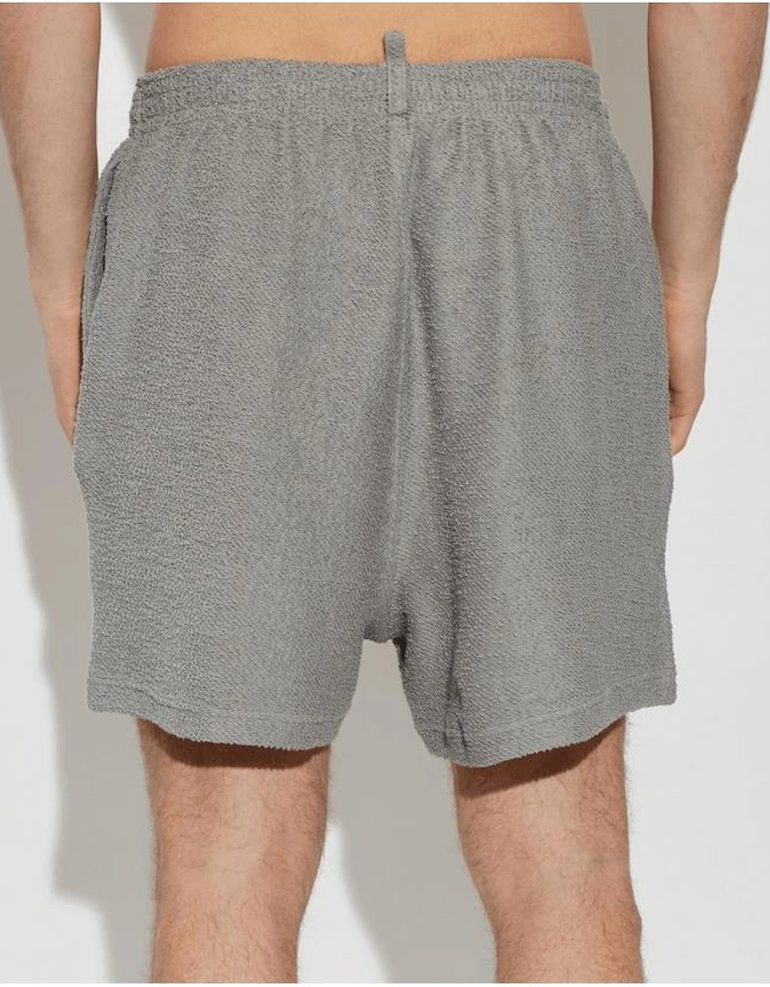 Grey Fleece Towel Shorts