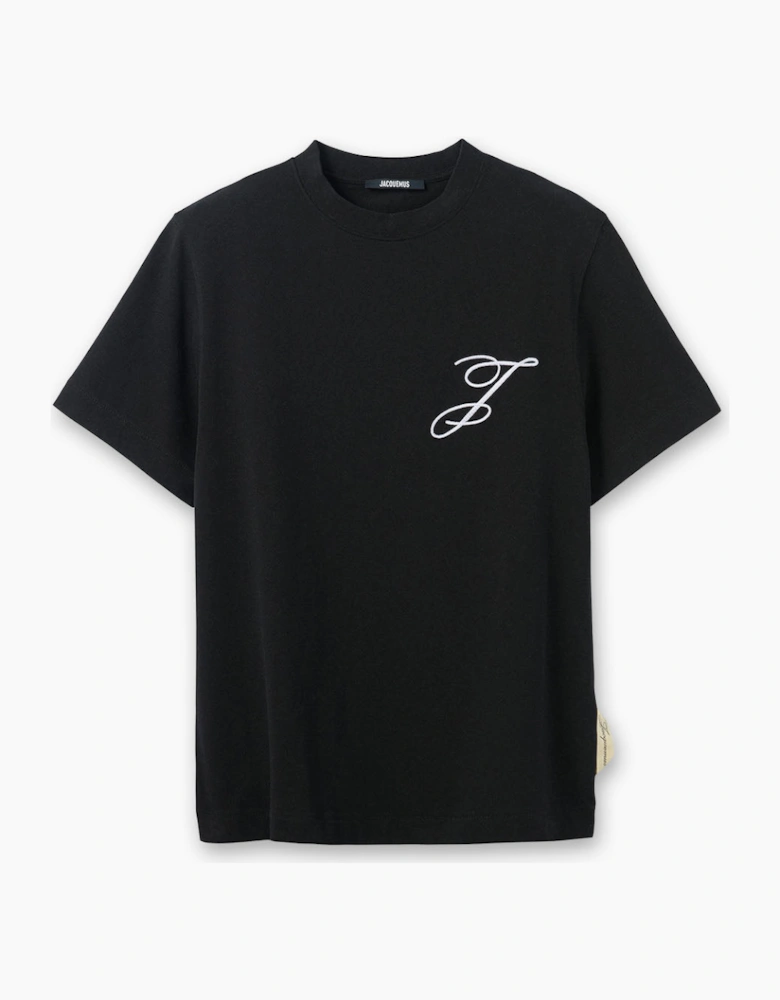 Men's Black Jacquemus Box Fit Logo T-Shirt