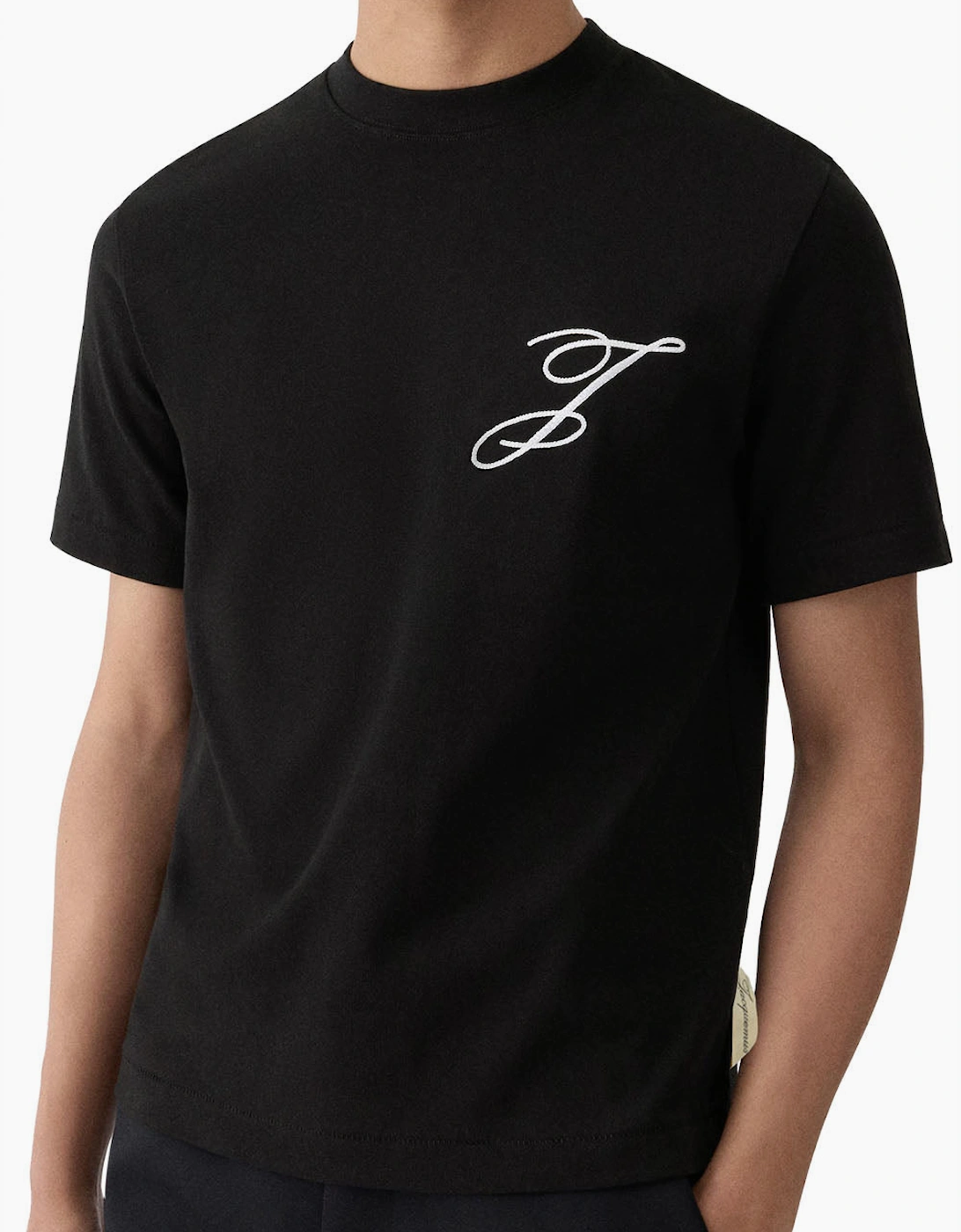 Men's Black Jacquemus Box Fit Logo T-Shirt