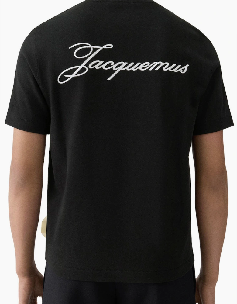 Men's Black Jacquemus Box Fit Logo T-Shirt