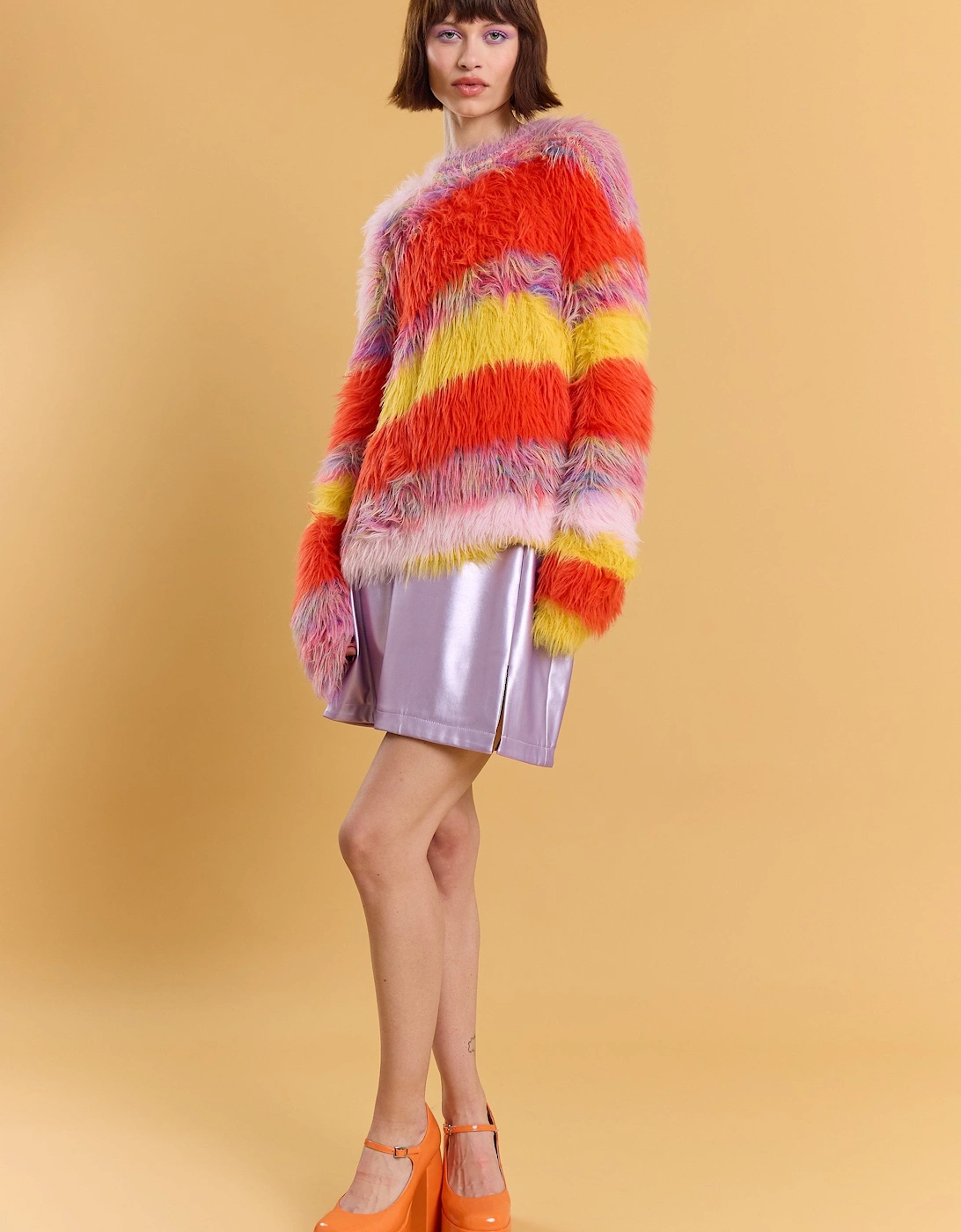 Banana Peel Cashmere Rainbow Jumper