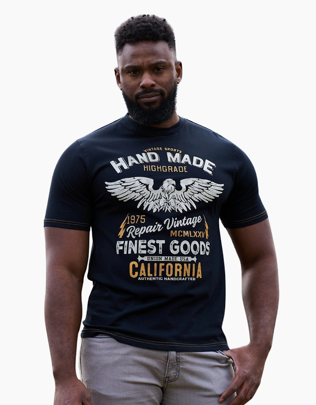 Kam Mens California Big & Tall Short Sleeve T-Shirt, 2 of 1