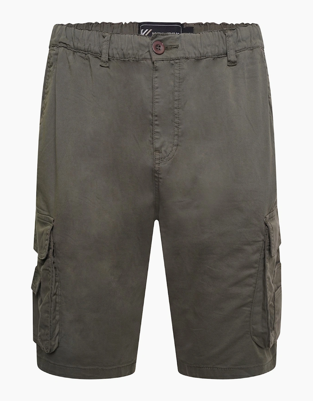 Kam Mens Elasticated Big & Tall Cargo Shorts, 2 of 1