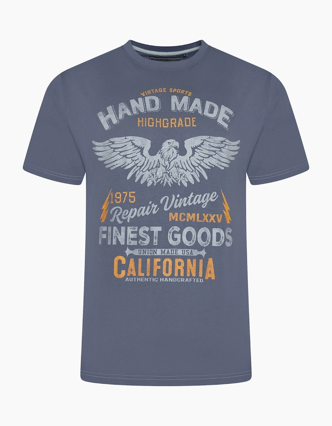 Kam Mens California Big & Tall Short Sleeve T-Shirt, 2 of 1