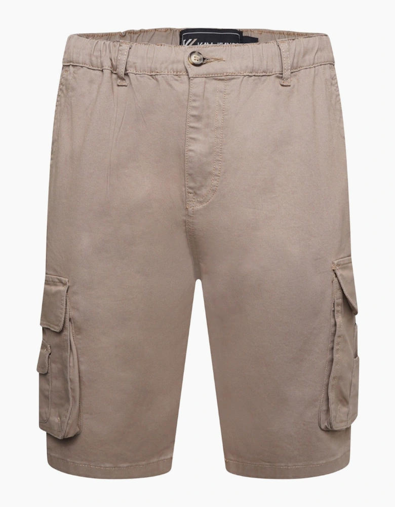 Kam Mens Elasticated Big & Tall Cargo Shorts