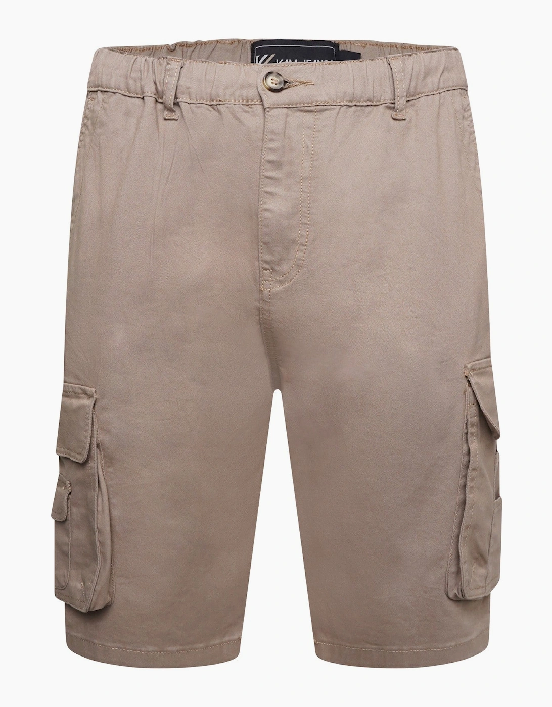 Kam Mens Elasticated Big & Tall Cargo Shorts, 2 of 1
