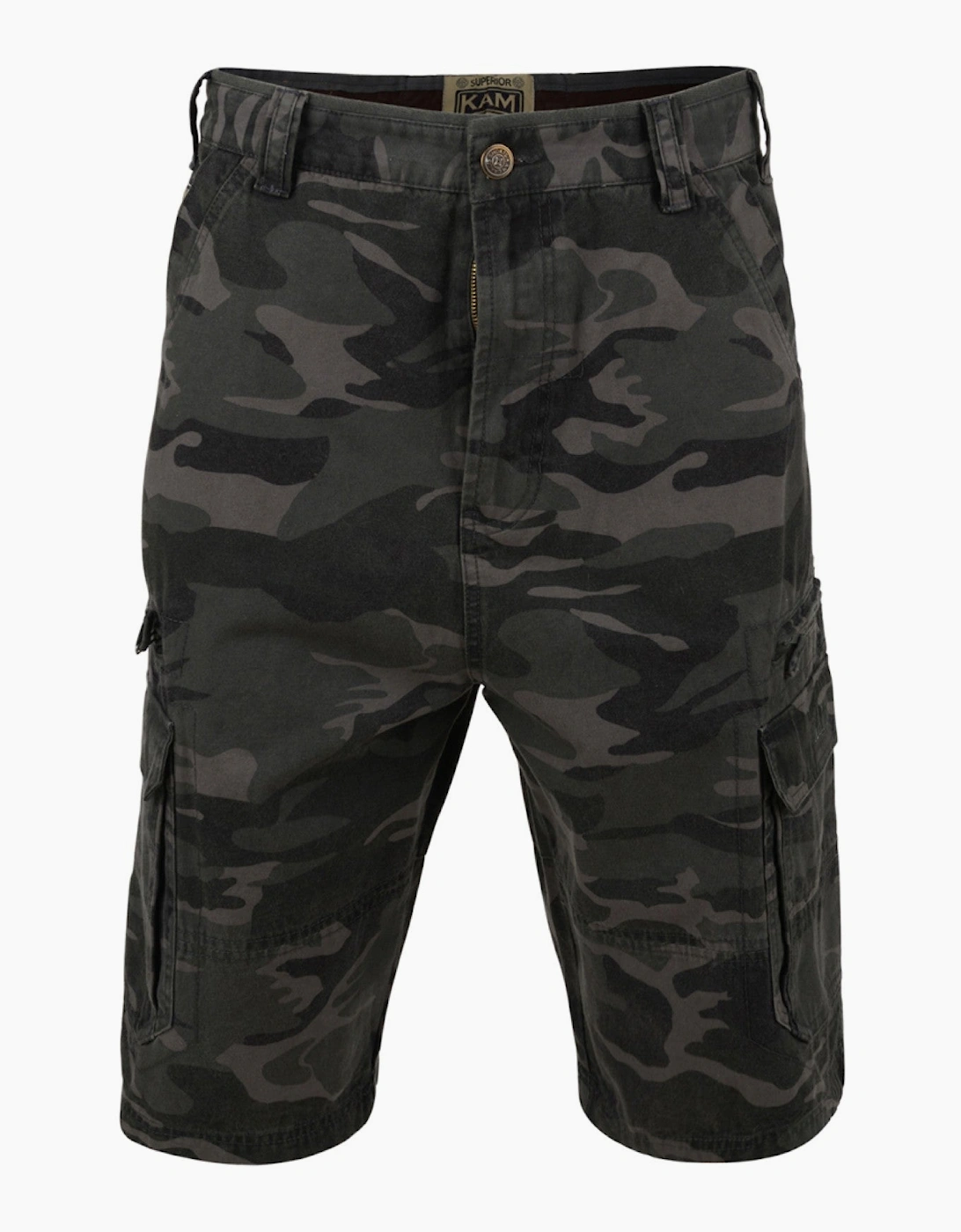 Kam Mens Camo Big & Tall Cargo Shorts, 2 of 1