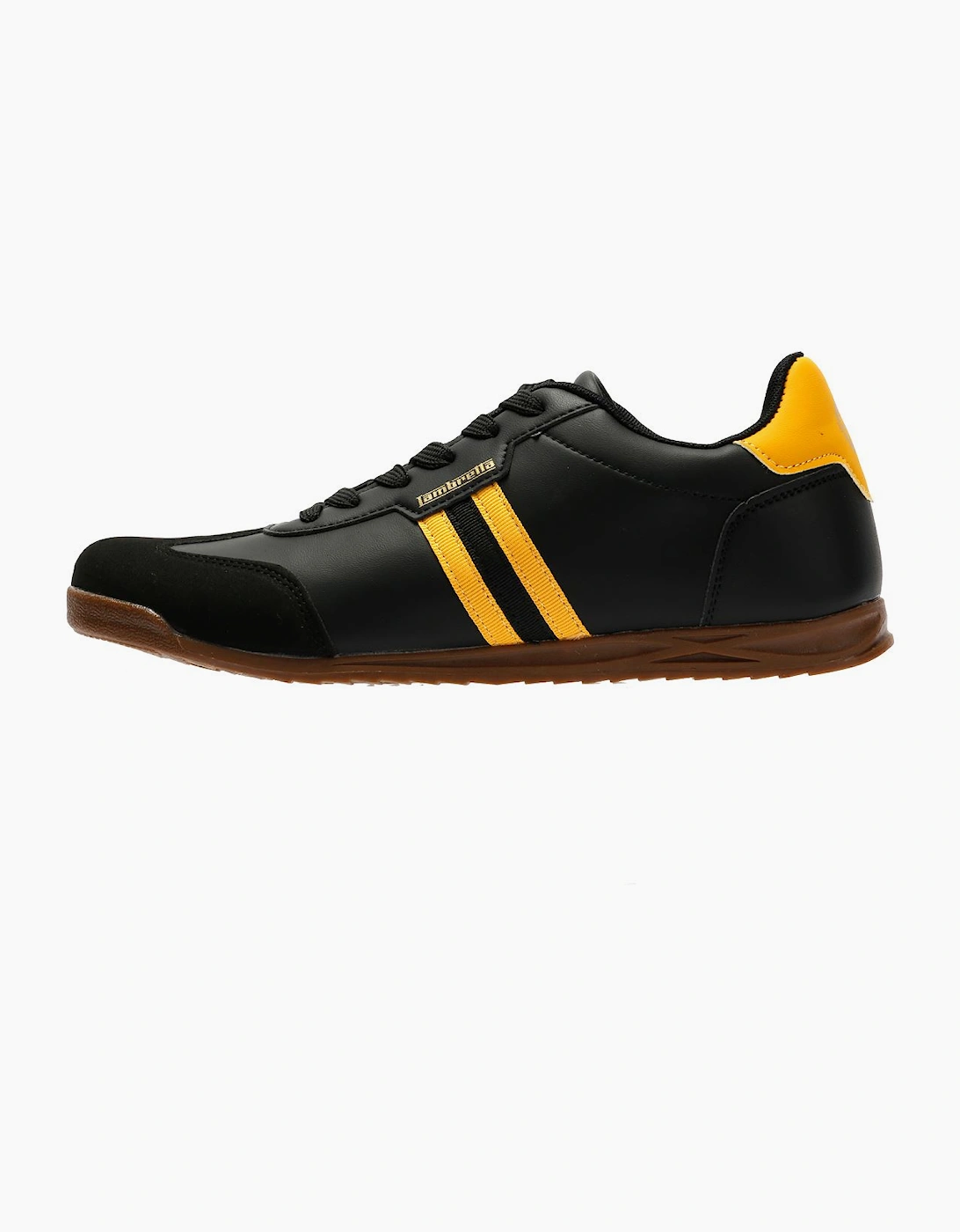 Lambretta Tackle Men's Black/Gold Trainers