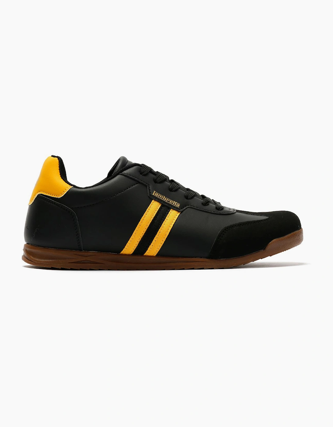 Lambretta Tackle Men's Black/Gold Trainers