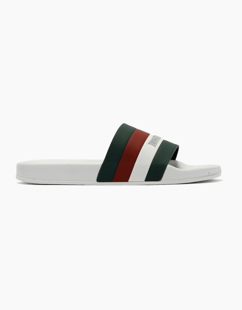 Lambretta Prince Men's White/Green Slides