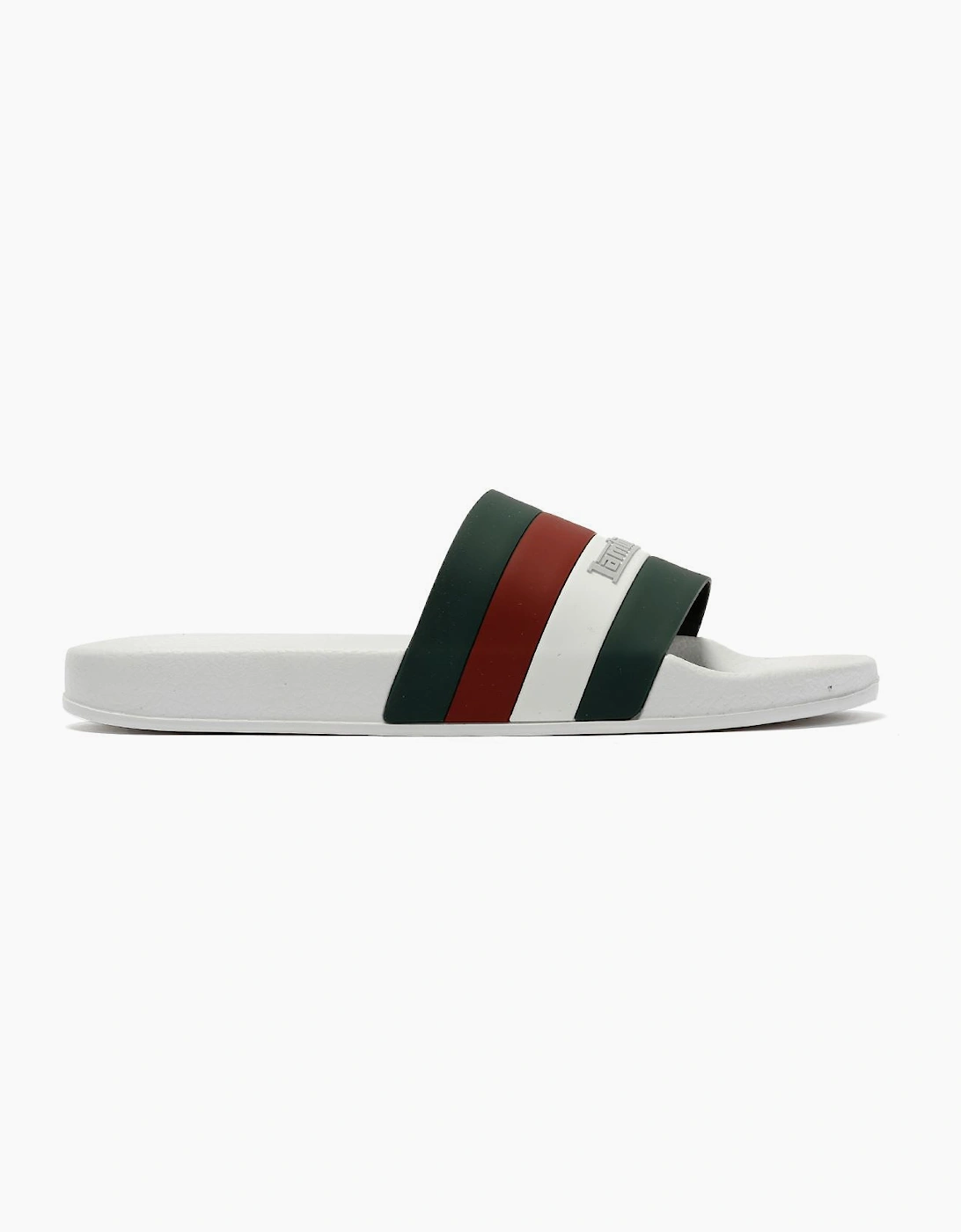 Lambretta Prince Men's White/Green Slides