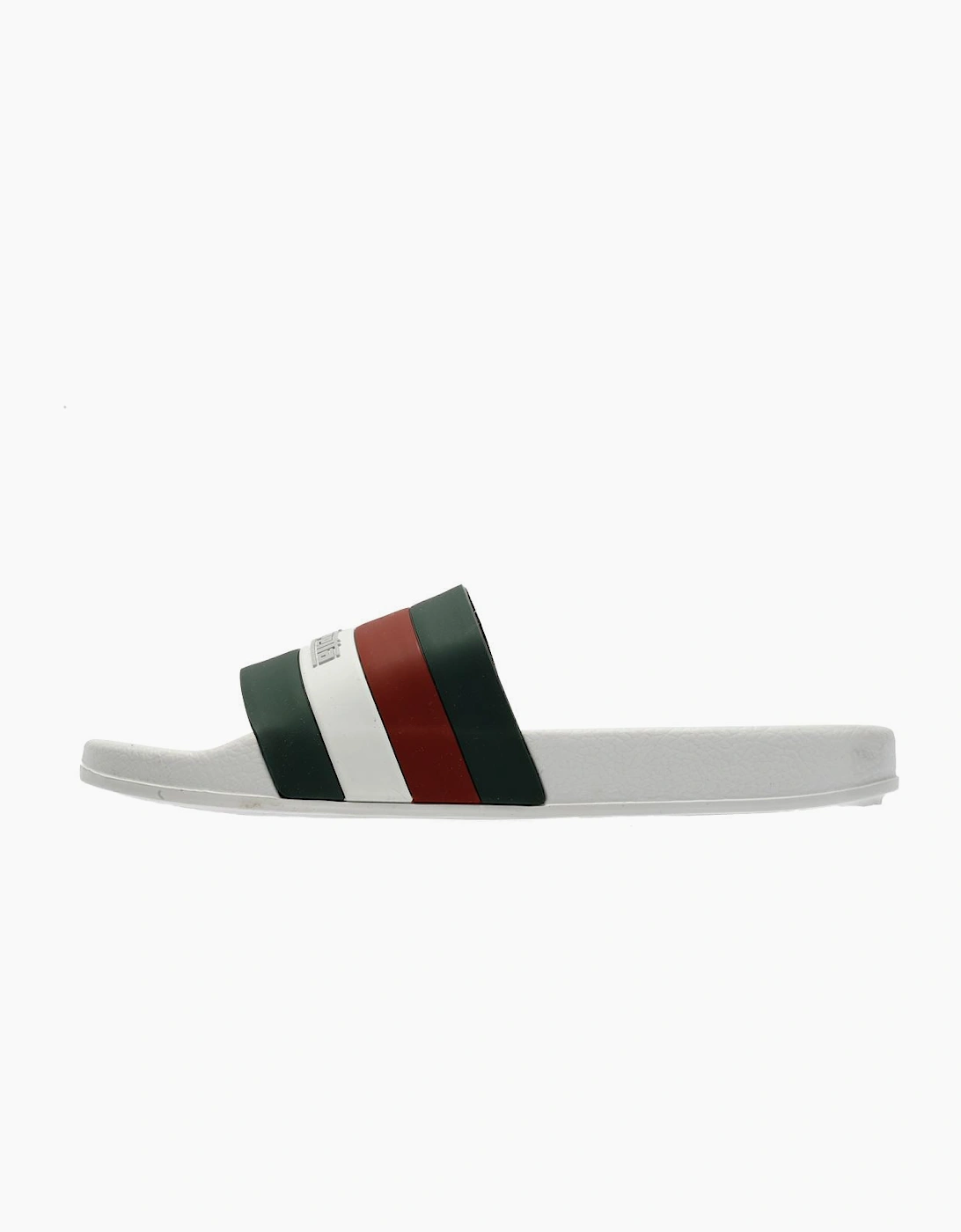 Lambretta Prince Men's White/Green Slides