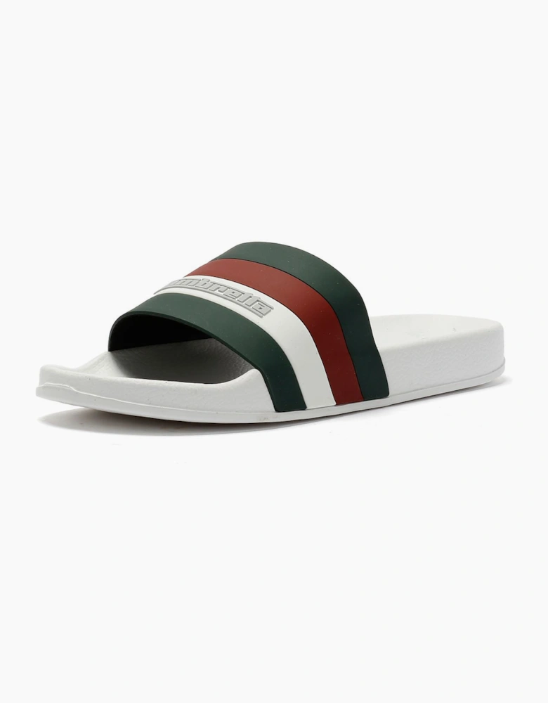Lambretta Prince Men's White/Green Slides
