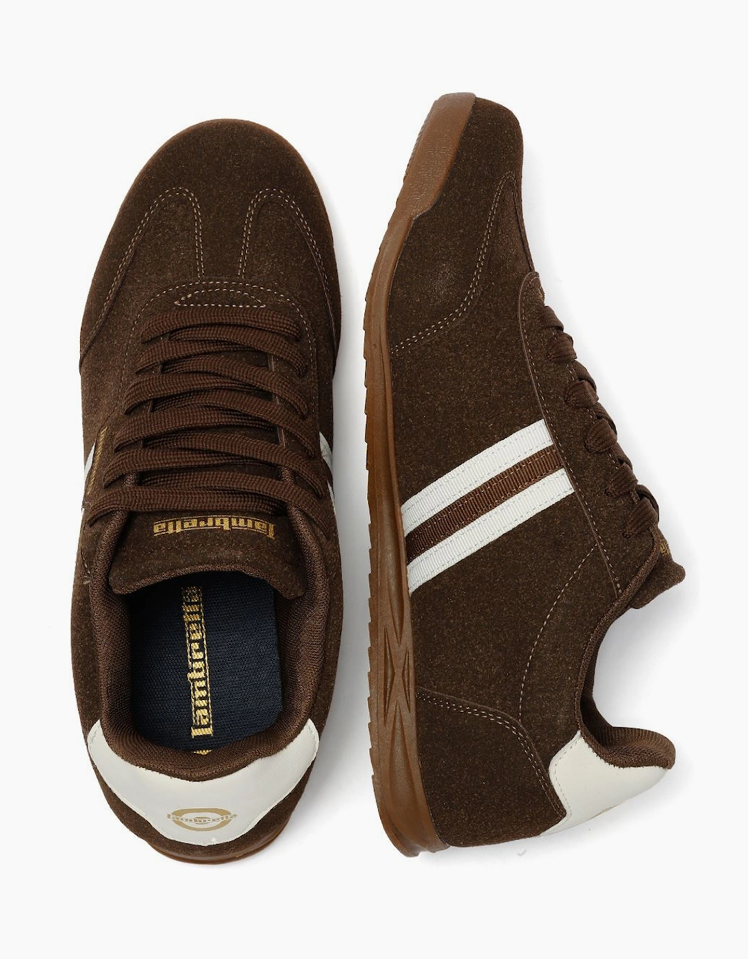 Lambretta Tackle Men's Chocolate Trainers