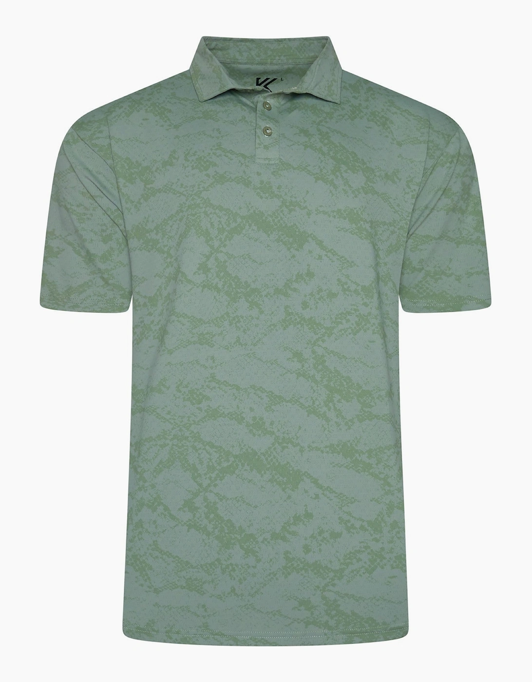 Kam Mens Active Print Big & Tall Short Sleeve Polo Shirt