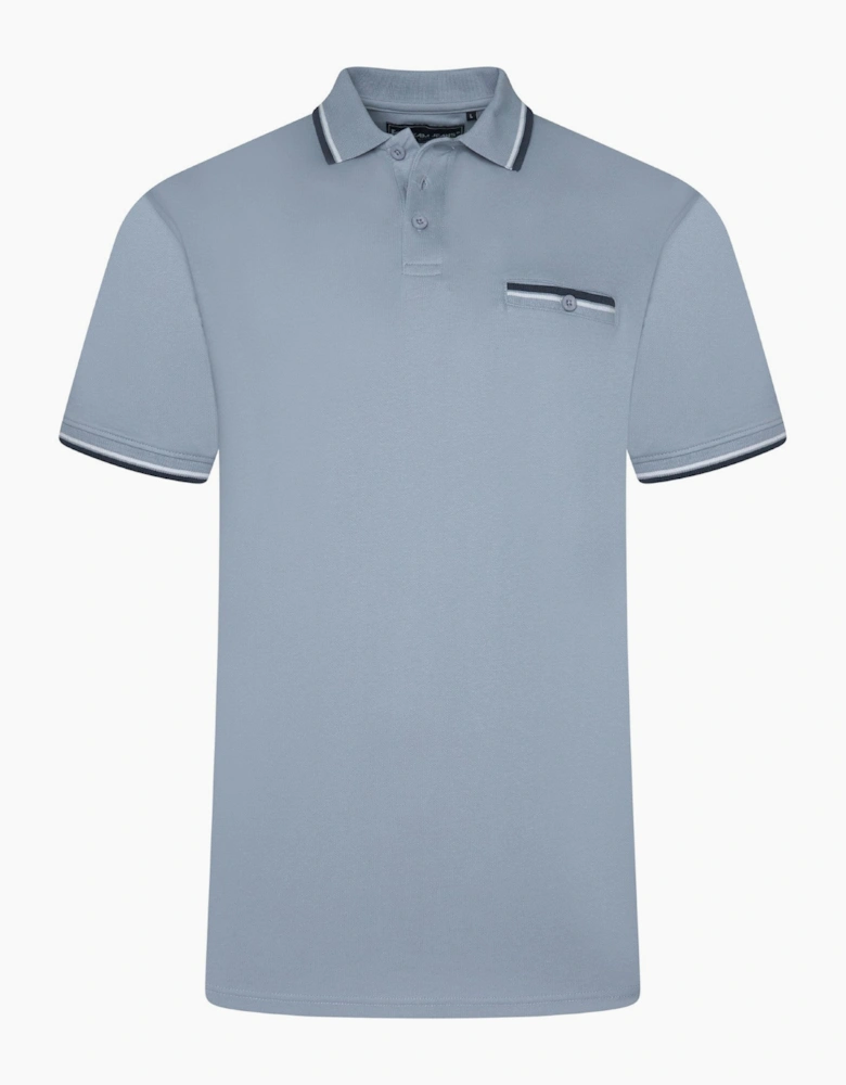 Kam Mens Tipped Collar Big & Tall Short Sleeve Polo Shirt