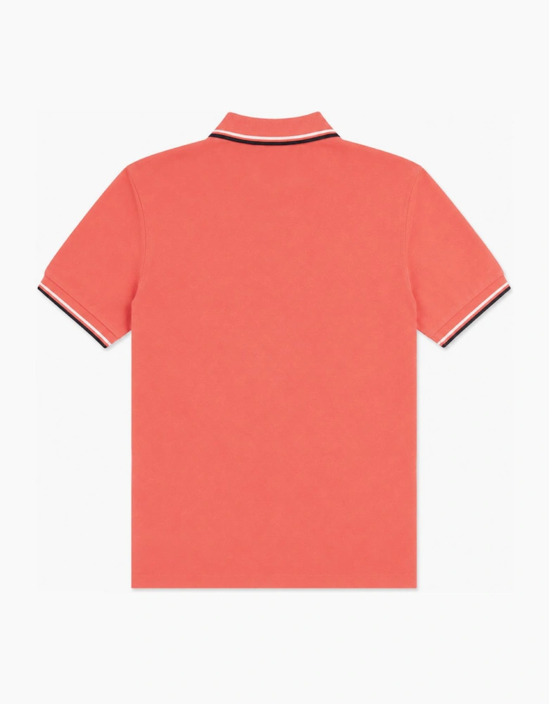 Fred Perry Twin Tipped Polo Shirt Strawberry Cream/Ecru/Black