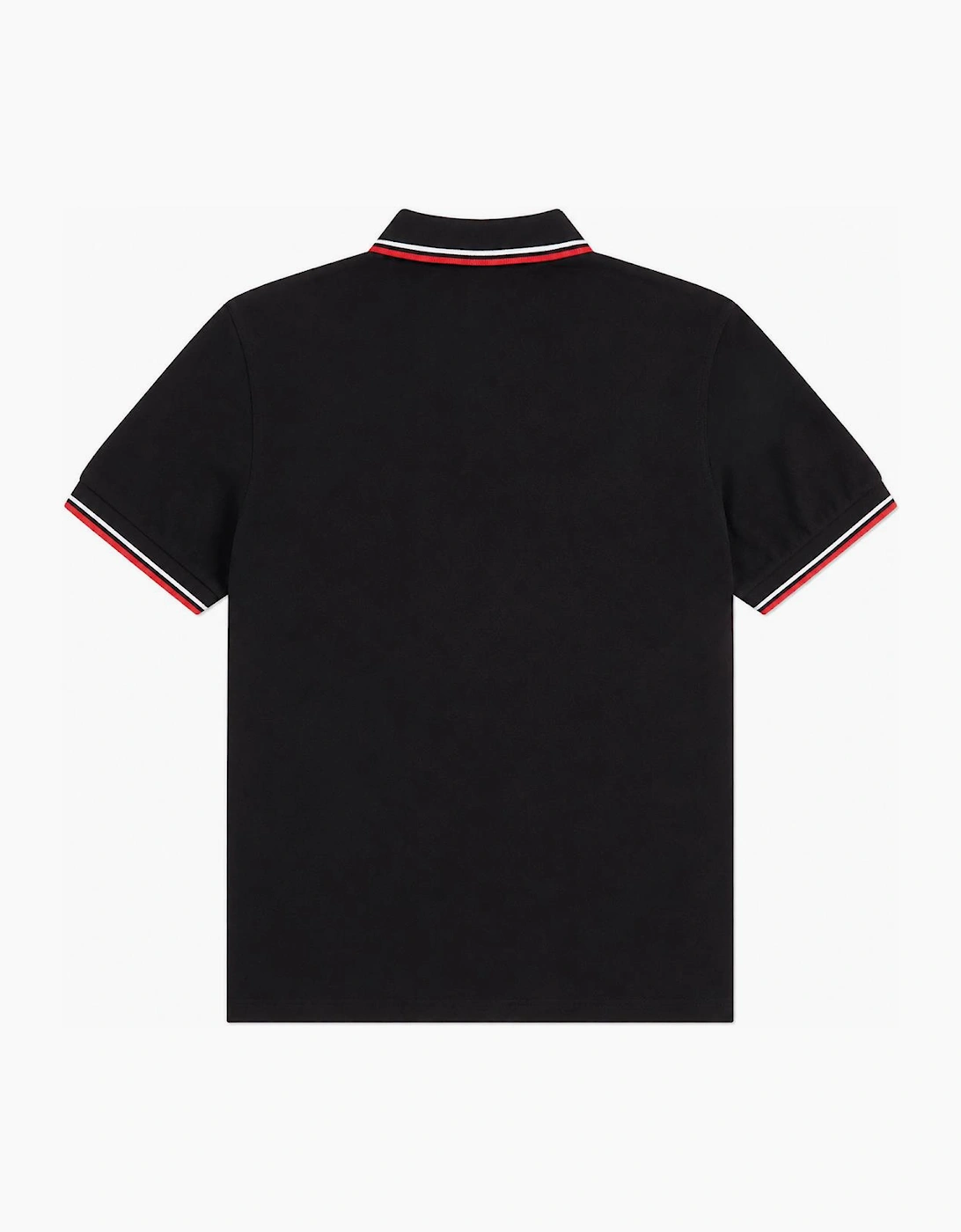 Fred Perry Twin Tipped Polo Shirt Black/Dusky Blue/Strawberry Cream